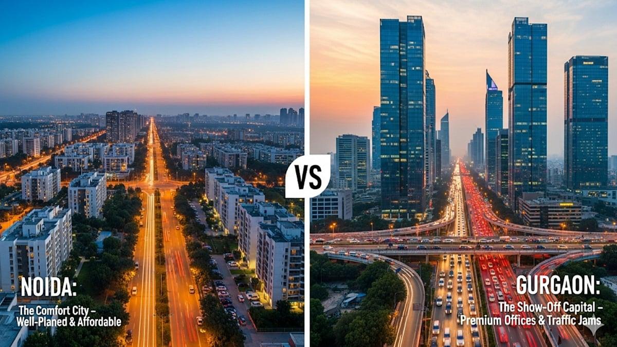 Gurgaon vs Noida