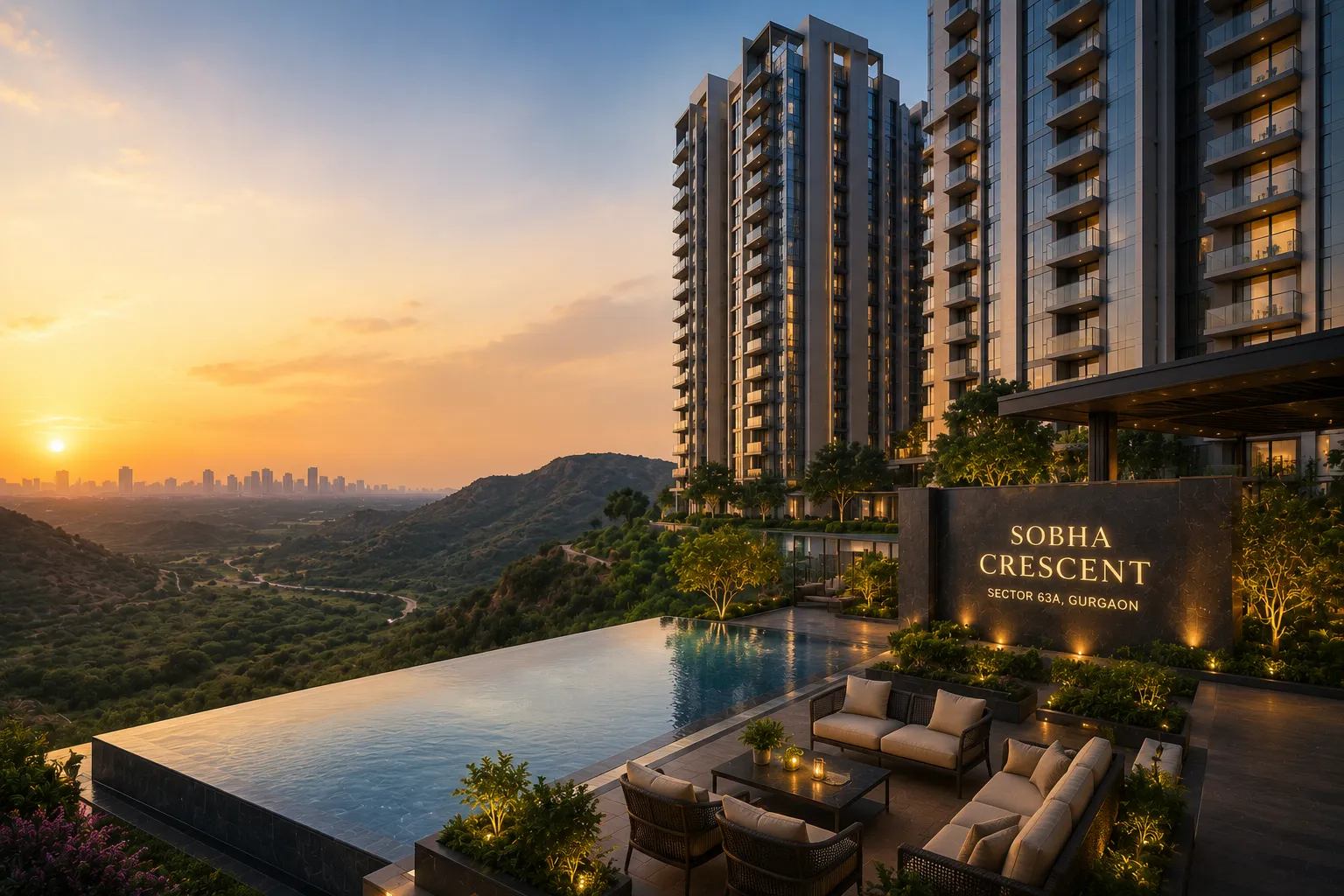 Sobha Crescent Sector 63A Gurgaon: Luxury Living with Breathtaking Aravalli Views