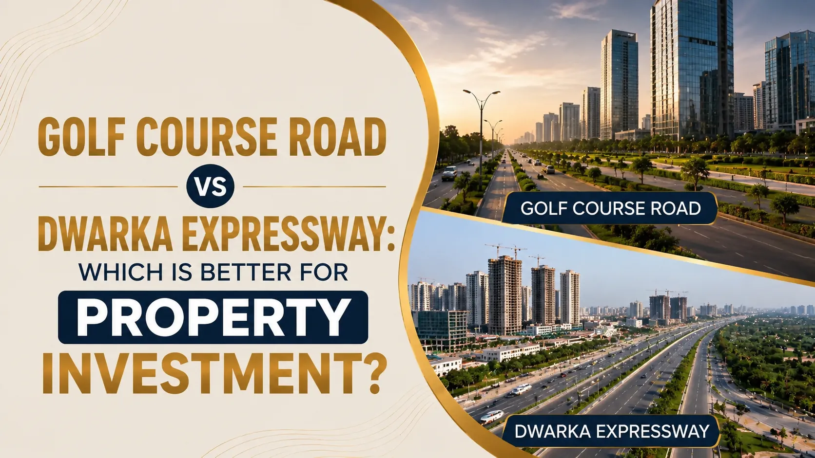 Golf Course Road vs Dwarka Expressway